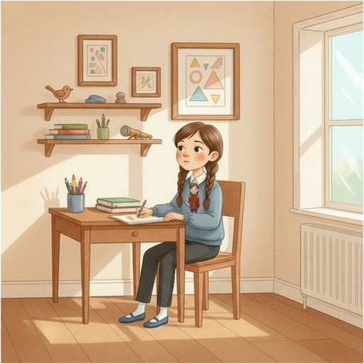 Interior spread from Clara and the Part That Plans