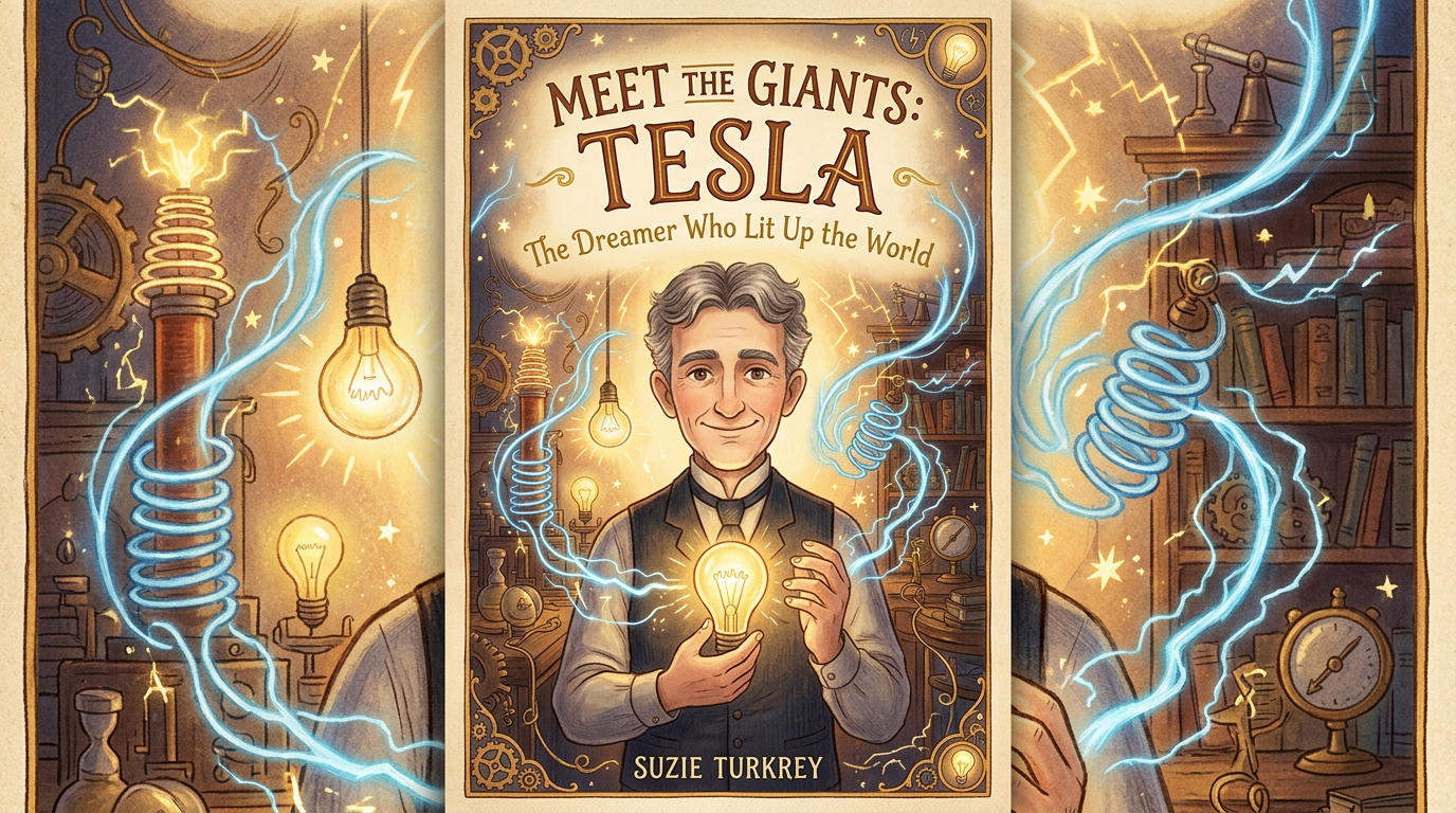 Concept cover: Meet the Giants: Tesla by Suzie Turkrey